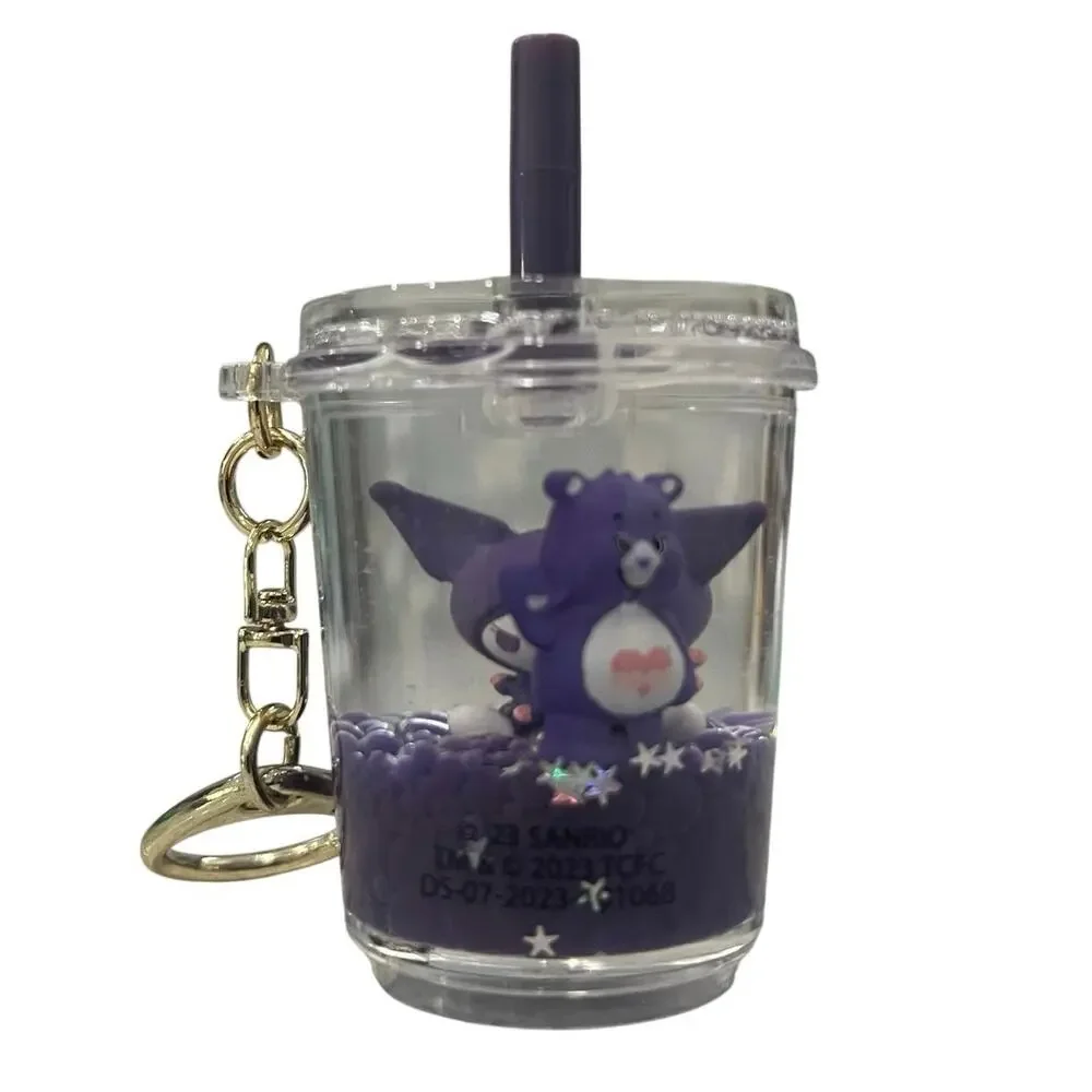 Tsunameez Hello Kitty x Care Bears Boba Keychain - Kuromi & Harmony Bear